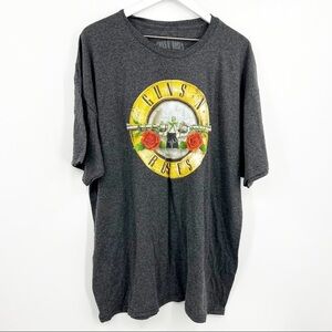 Guns N Roses Graphic Band Tee Gray Sz XXL